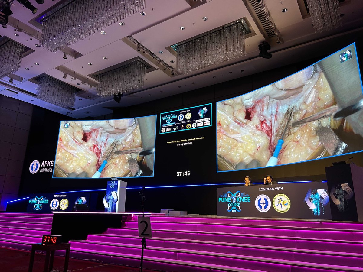 Excited to be in India today at this #ISAKOS Approved Course! So grateful to <a href="/PuneKneeCourse/">Pune Knee Course</a> for the invite!  If you're in Pune too, stop by booth 22, or come see me present "Paving the way for global academics – The ISAKOS way" at 11:15 on the big stage! #pkc2023
