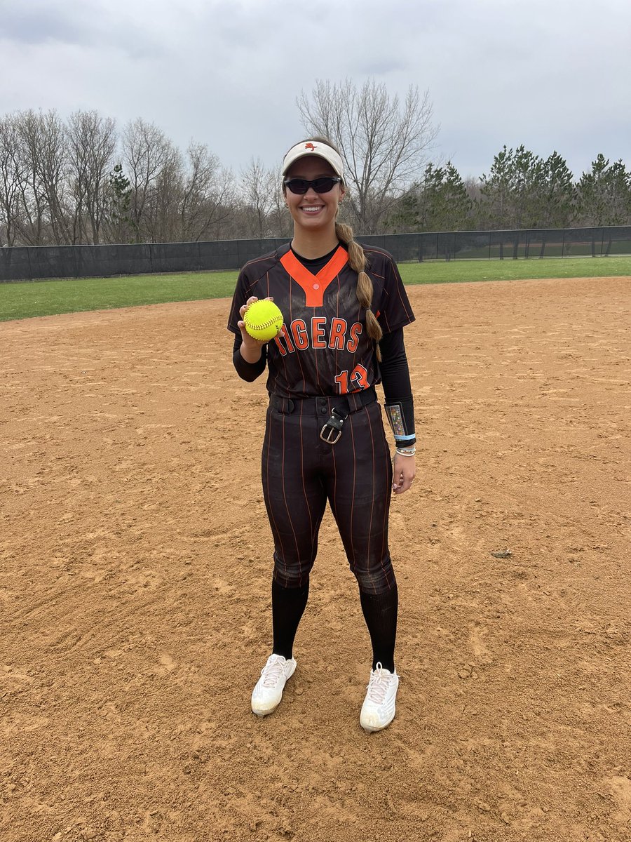 The Tigers came away with a 15-2 win! Grace Danielson went 3-4 &amp; Carly Stuckmayer went 5 innings in the circle and 2-3 at the plate! Ashlynn Kley was 3-4 with 2RBI &amp; 2 runs scored and Rilie Schmidt added a 2-run home run! Next game is tomorrow at New Ulm High School at 4:30 #agnb