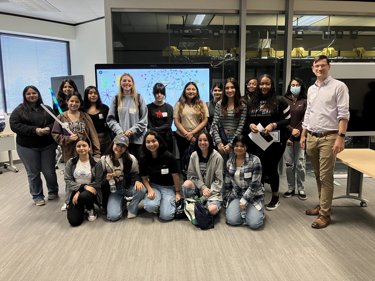 AngelWilson36's tweet photo. Northeast ECHS girls visited Cisco Systems for International Girls in ICT Day. They learned about careers in cybersecurity, hardware and software engineering, &amp; project management. They engaged in speed mentoring and building &amp; programming cars. Thanks for the pics @TheMrShaffer! https://t.co/TKlO9uCdQ2