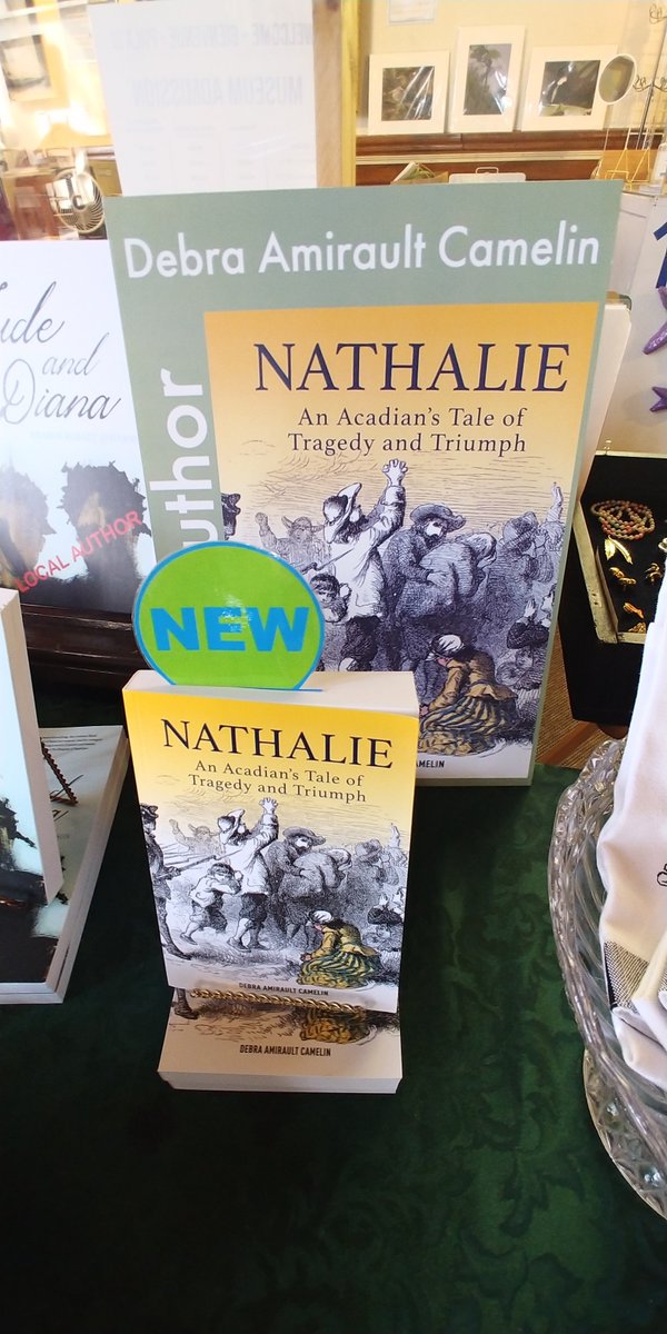 Author Debra Amirault Camelin shared a picture of her book “Nathalie' on display at the Yarmouth County Museum gift shop. @alllitupcanada @49thShelf @YAingReview @yabookscentral