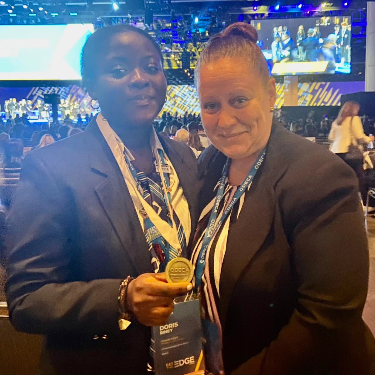 Congratulations to Ryan, Top 10 worldwide in Principles of Business Administration and Doris, medal for best role play case study presentation!  #decaicdc