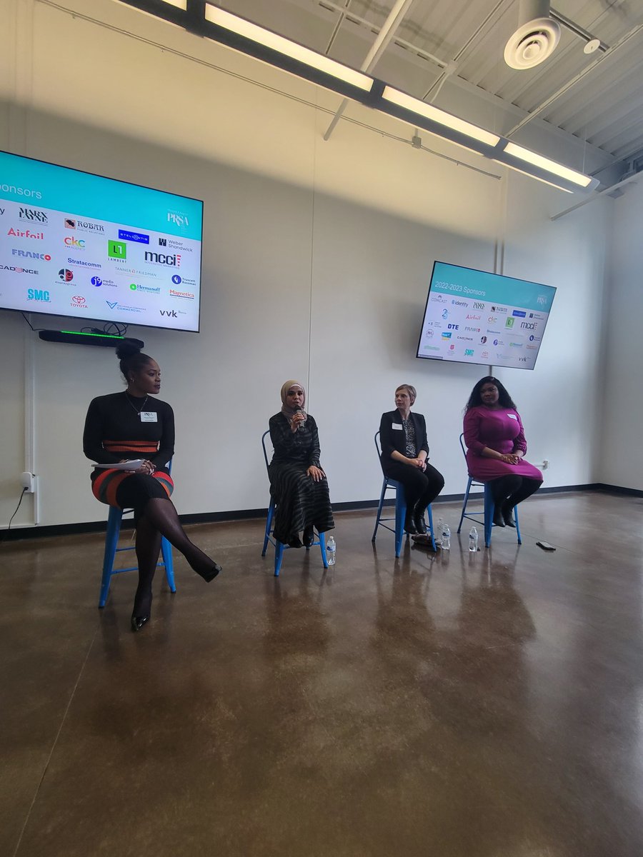 Ready to talk women in communications with <a href="/PRSADetroit/">PRSA Detroit</a>