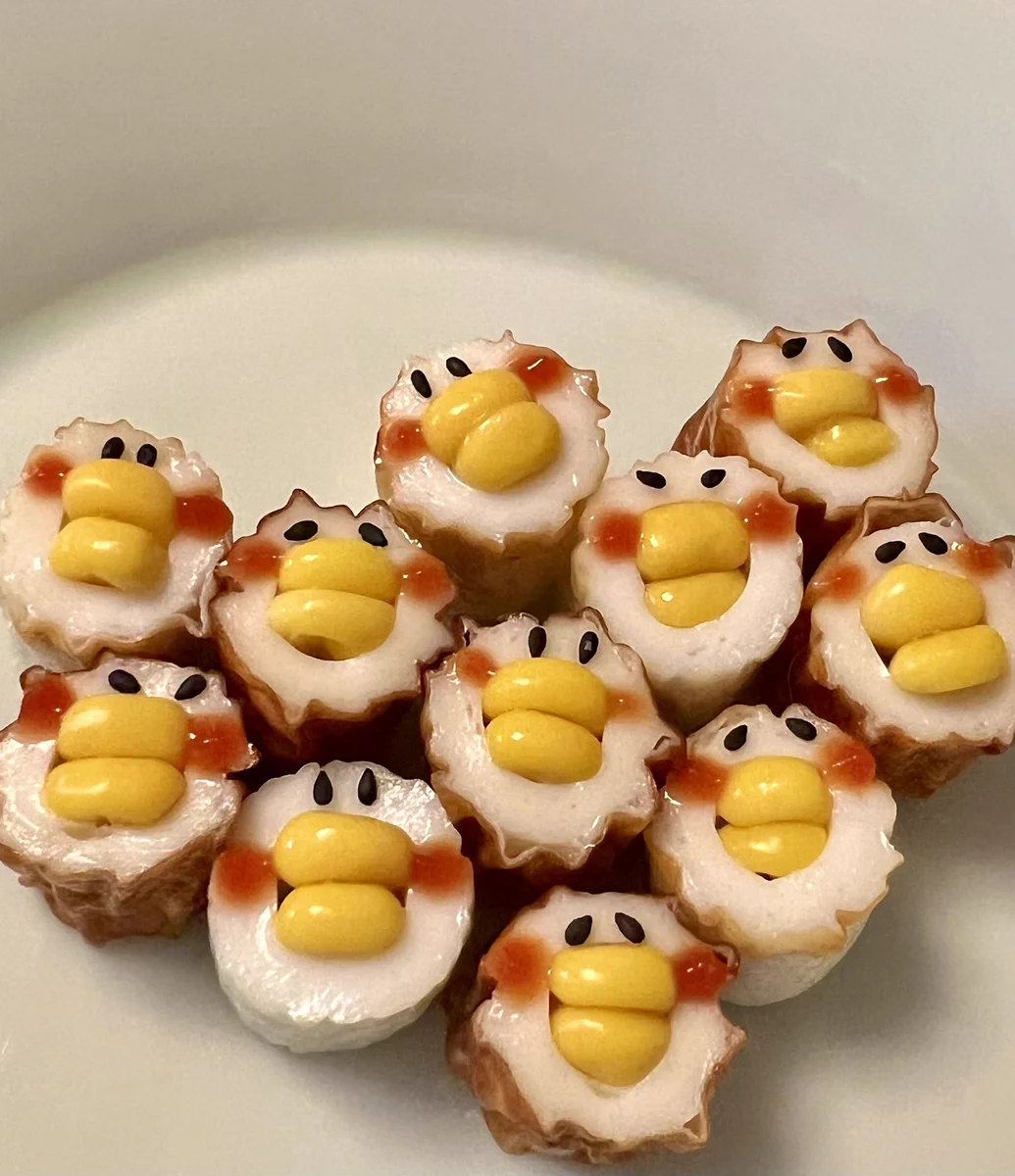 集まるとより可愛い！娘が愛してやまない、ちくわのヒヨコ。