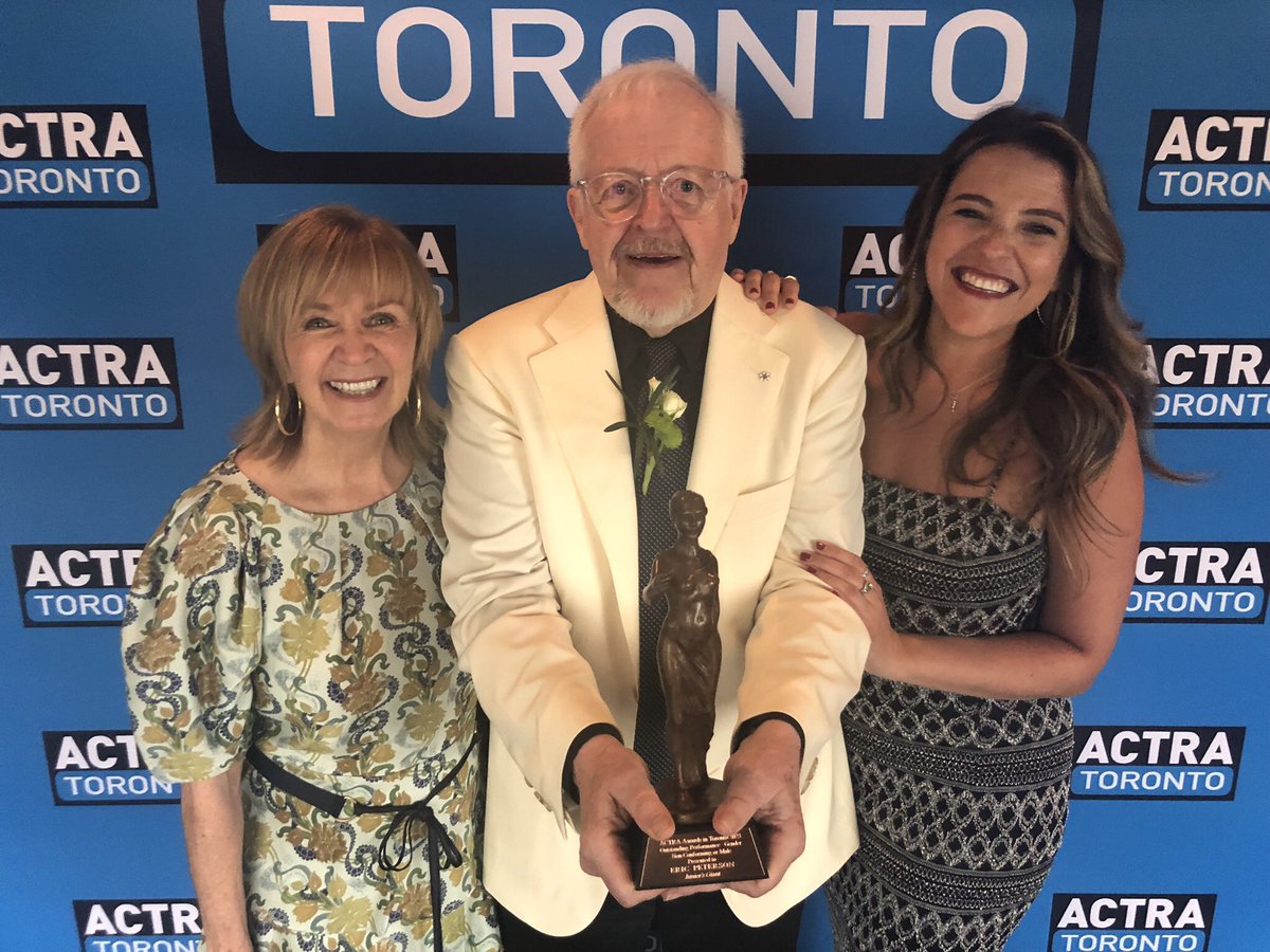 We’re still buzzing from Eric Peterson’s @ACTRAToronto award win yesterday 🥰 it was very special getting to celebrate him and so many talented performers in our city