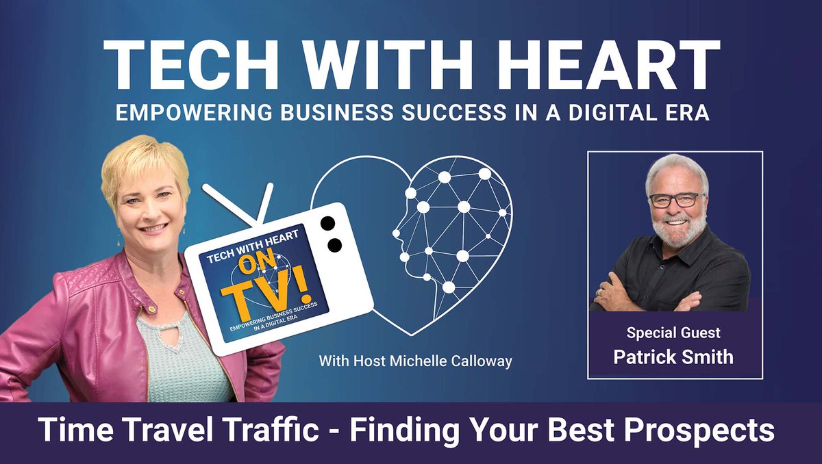 Learn more about effective digital display advertising with guest retargeting strategist, Patrick Smith on this episode of the Tech With Heart Show

techwithheartnetwork.com/time-travel-tr…

#DigitalMarketing #DisplayAds #PatrickSmith #RVDigitalNomad @MichelleCalloway #TechWithHeart #tech_w_heart