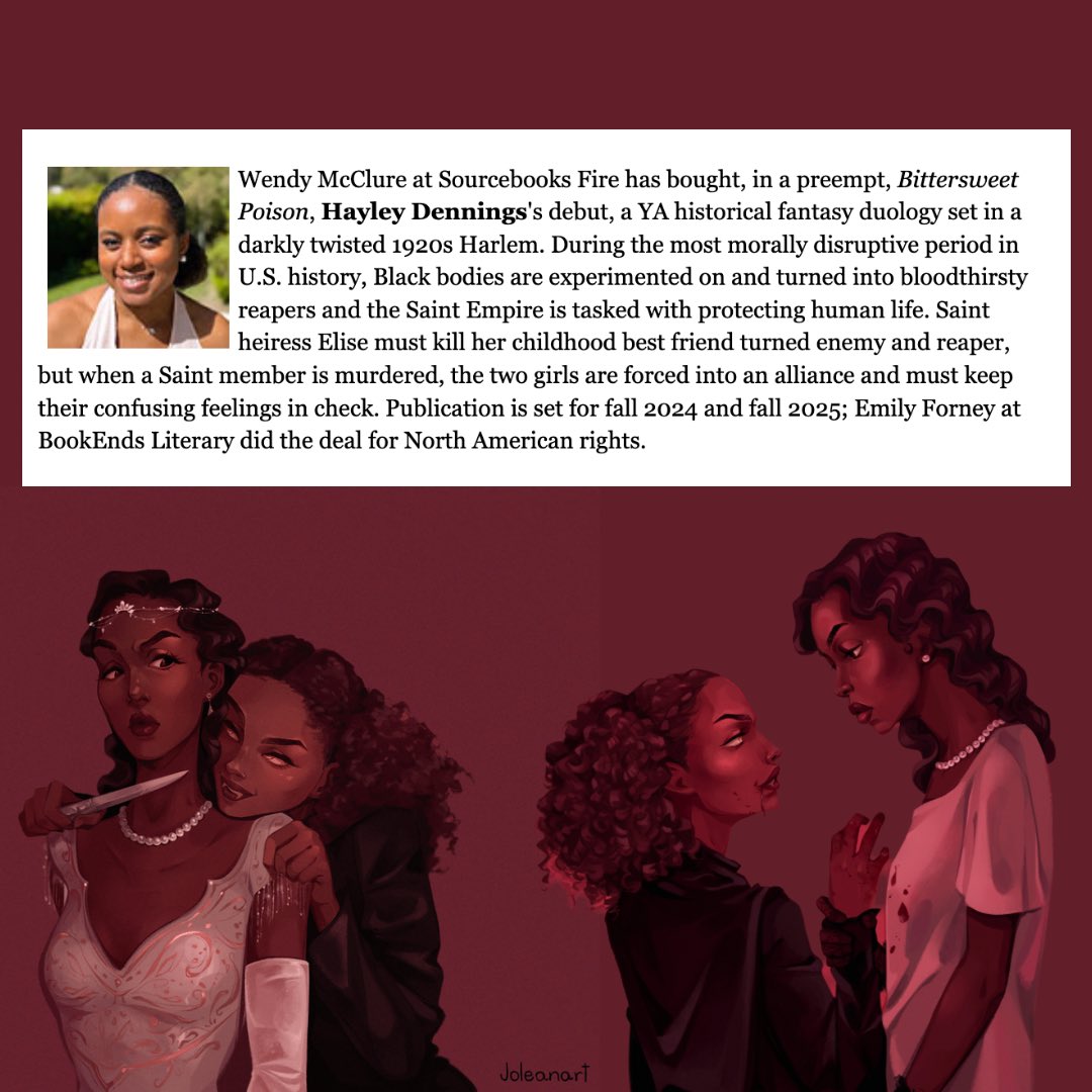 ✨I’M GOING TO BE A PUBLISHED AUTHOR✨

my book centers queer Black girls and shines light on the ignored &amp; lost parts of Black history. it’s so sapphic and emotional and perfect for fans of vampires, female rage, and love stories that transcend death itself🪷

art by <a href="/joleanart/">☆ juju ☆ commissions are open!</a>