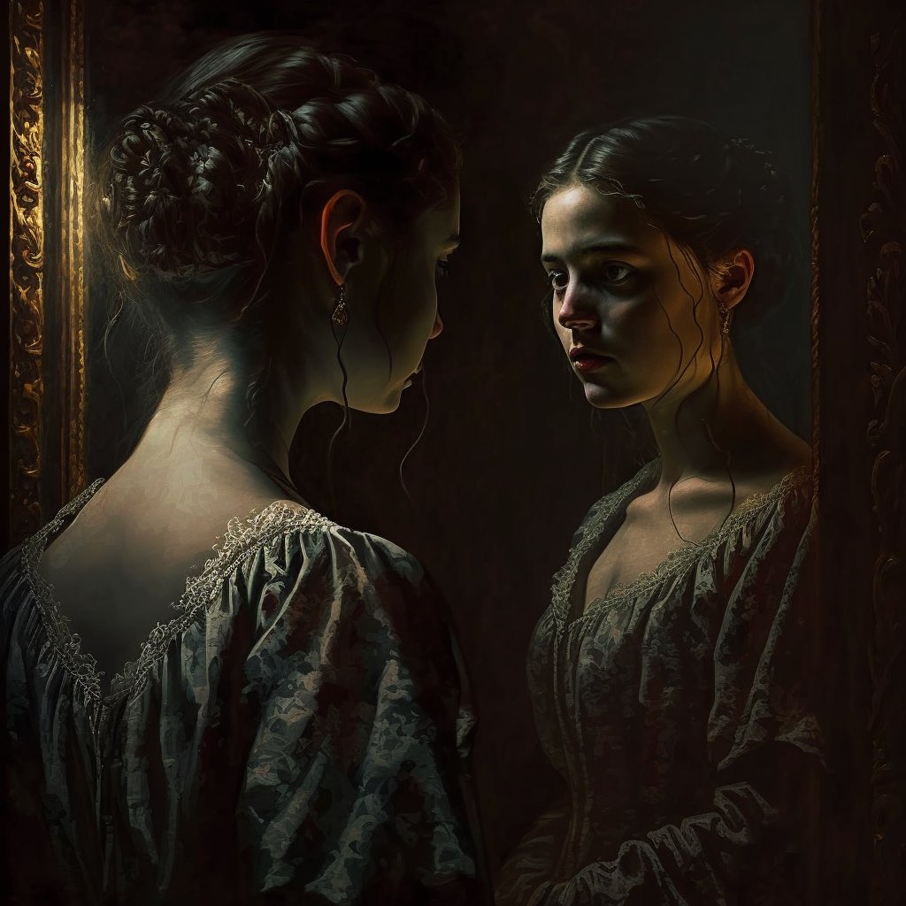 alt50code's tweet image. Hier ist das Bild, das ich in Midjourney mit dem Wort &apos;Chiaroscuro&apos; erstellt habe, einer speziellen Technik in der Malerei. #Kunst #Malerei #Chiaroscuro #Kreativität