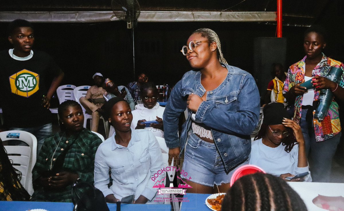 RotaractD9110ng's tweet photo. DENIM on DENIM ARRIVAL PARTY - 39TH ROTARACT DISTRICT CONFERENCE
Rotaractors across the Rotaract District arrived in the city of Abeokuta,fully dressed in denim on denim to Rock the night as we kick-start the #39THDISCON https://t.co/PuIGyJx4rz