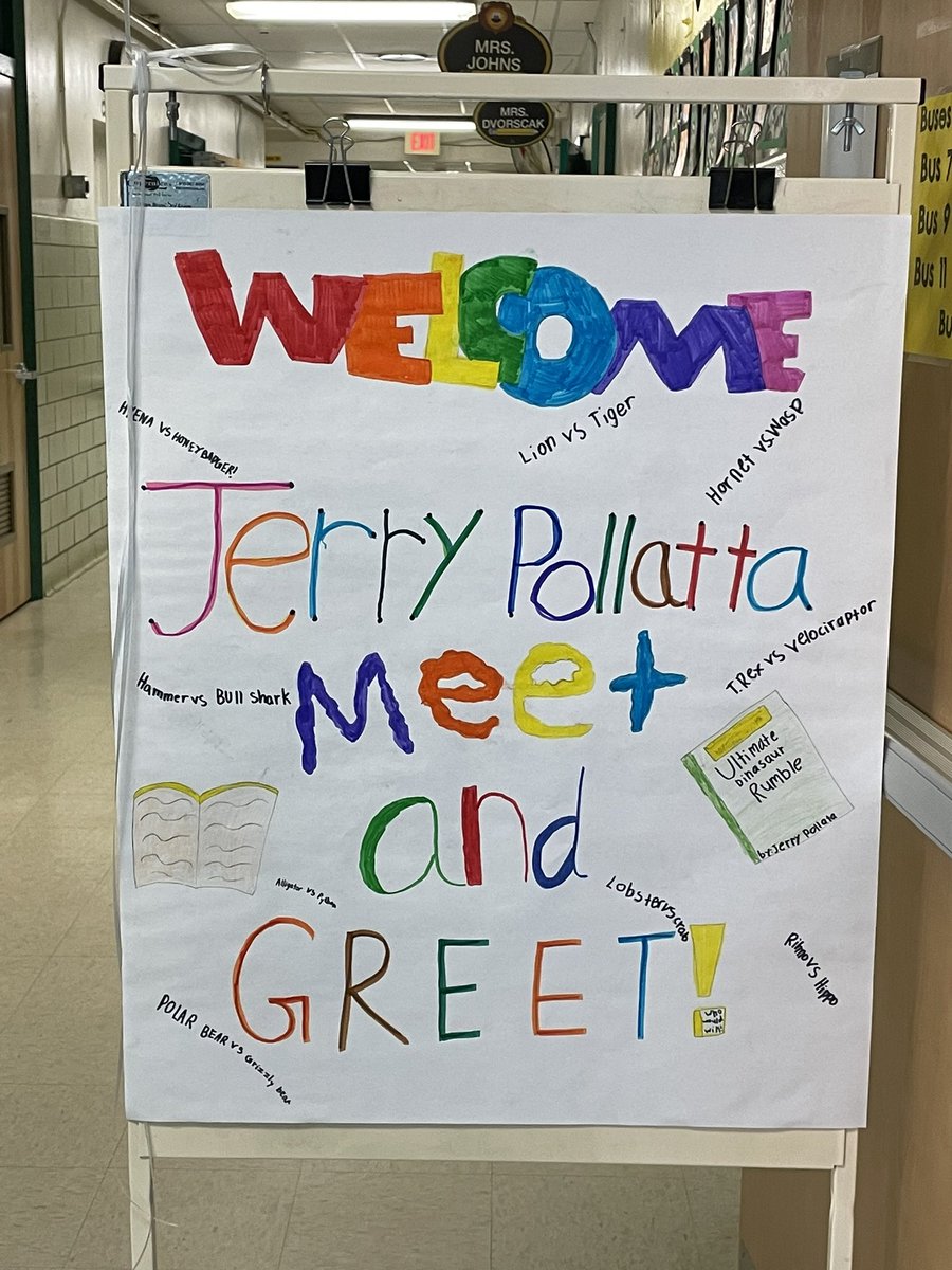 Michelle22669's tweet photo. Lincoln School Welcomes Jerry Pallotta!!! @LincolnSchool8 #lncproud https://t.co/5mekwFDabq