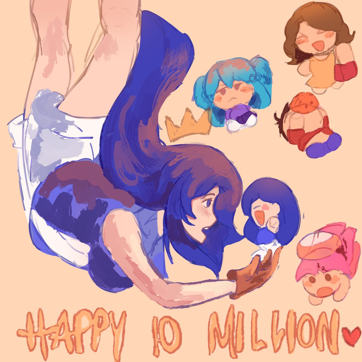 naiconure's tweet photo. love y’all 💞 srry y’all r only getting a sketch ion got time to render stuff (rehearsal) 

ty for being my fav yters for 5+ years :D @ItsFunneh #krewfanart #krewreacts https://t.co/dw4OyUTrs9