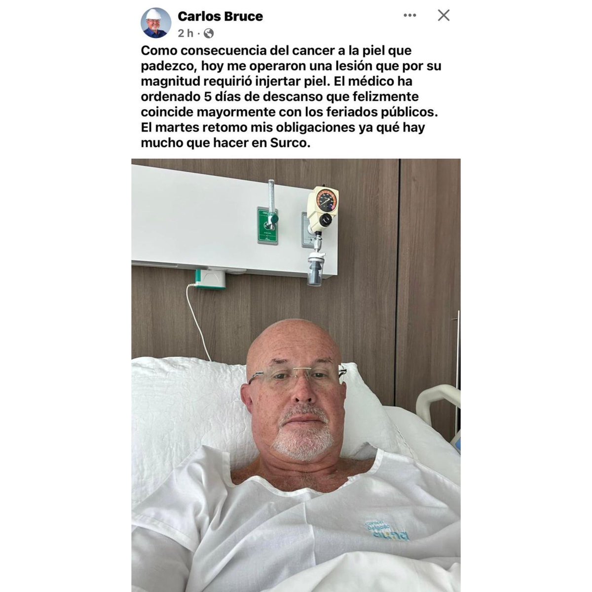 unperusincancer's tweet photo. El alcalde de Surco lucha actualmente contra el cáncer de piel, al igual que miles de peruanos. Esta enfermedad puede evitarse con prevención y por ello, invocamos al Banco Central de Reserva del Perú a imprimir las nuevas monedas. Juntos por un Perú sin cáncer. https://t.co/8jT0VDEpBm