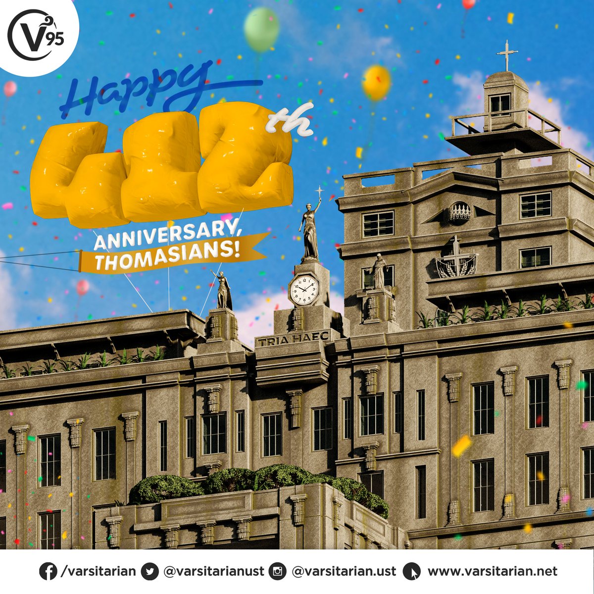 varsitarianust's tweet photo. Happy 412th founding anniversary, UST!

(Art by Michelle Anne C. Kalaw and Allan Christopher M. Sayat/ The Varsitarian) https://t.co/hrgBZWFBNT