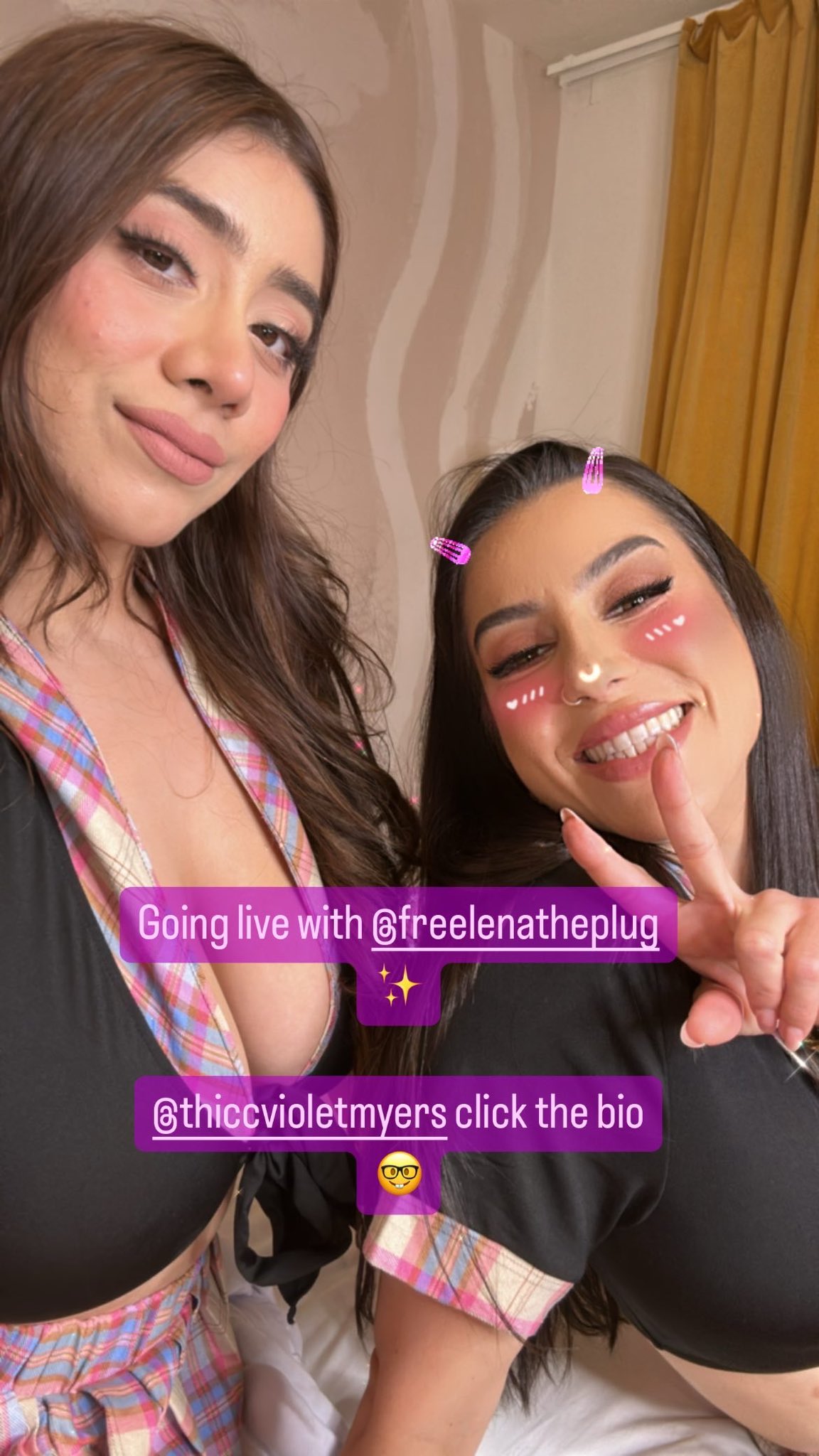 Violet Myers on X: Going live with @lenatheplug right now on our sites  t.cobAXSYhWlIP t.cohuhgxtPBvY t.cof9cN2LkHRA  X