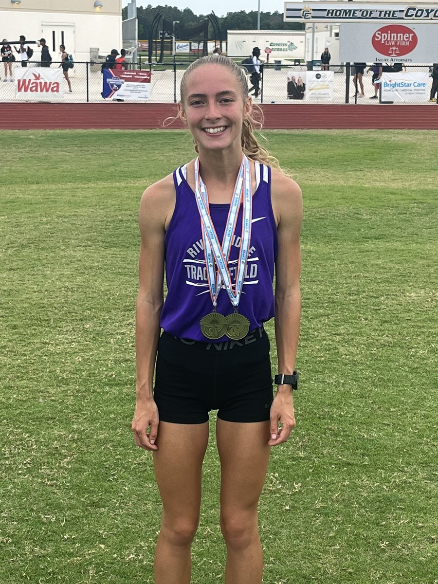 Congratulations to Joann Grove for being District Champion in 100,200,400 meter. Summer Kingston for being District Champion in 1600, 3200, and Alejandra Colon for being District champion in Javelin <a href="/RRGirlsWts/">RRHS Athletic Director</a> <a href="/rrhsknights/">River Ridge Knights</a>