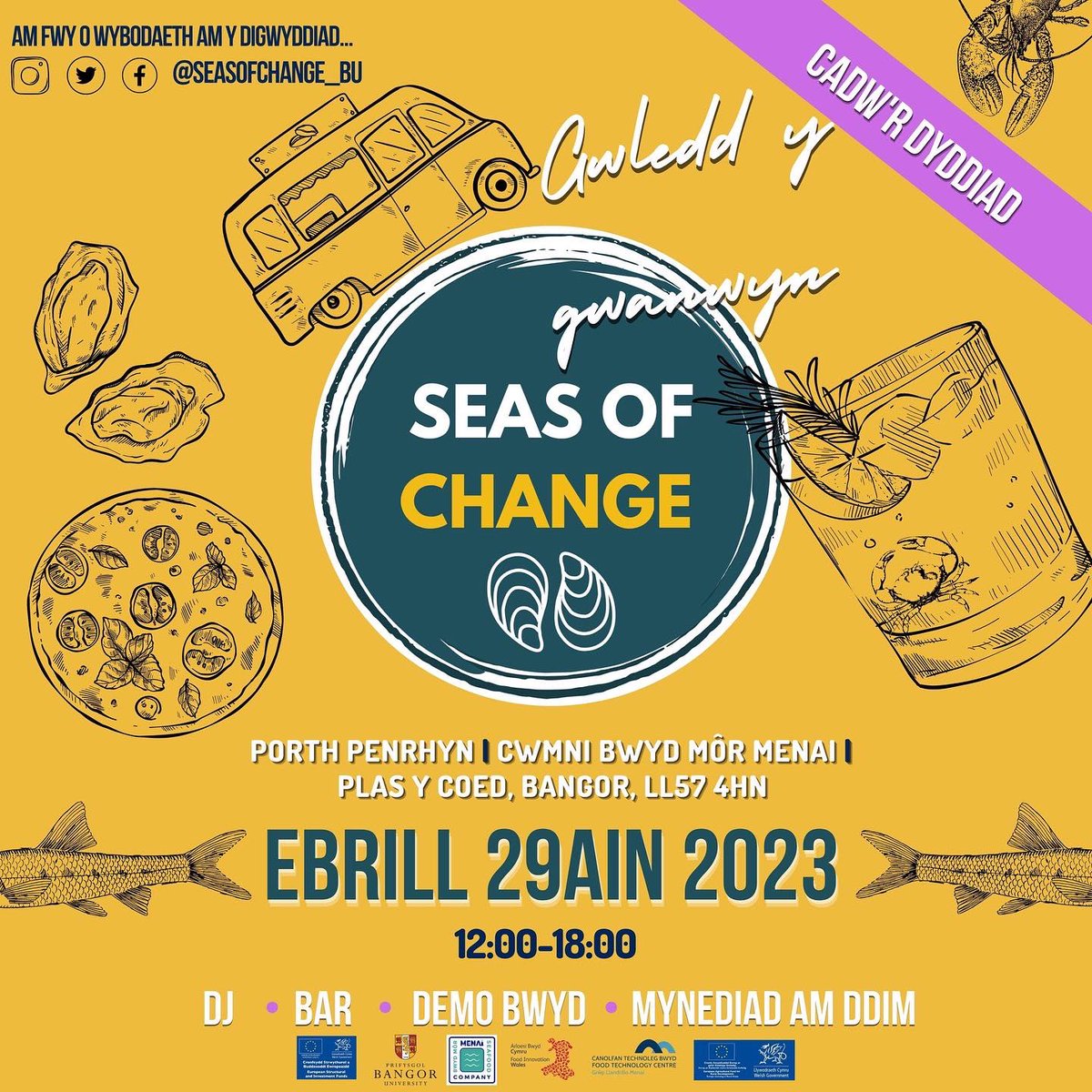 📍Porth Penrhyn, <a href="/TheMenaiSeafood/">The Menai Seafood Company</a>, Plas Y Coed, Bangor, LL574HN. 29/4/23- 12-18:00.