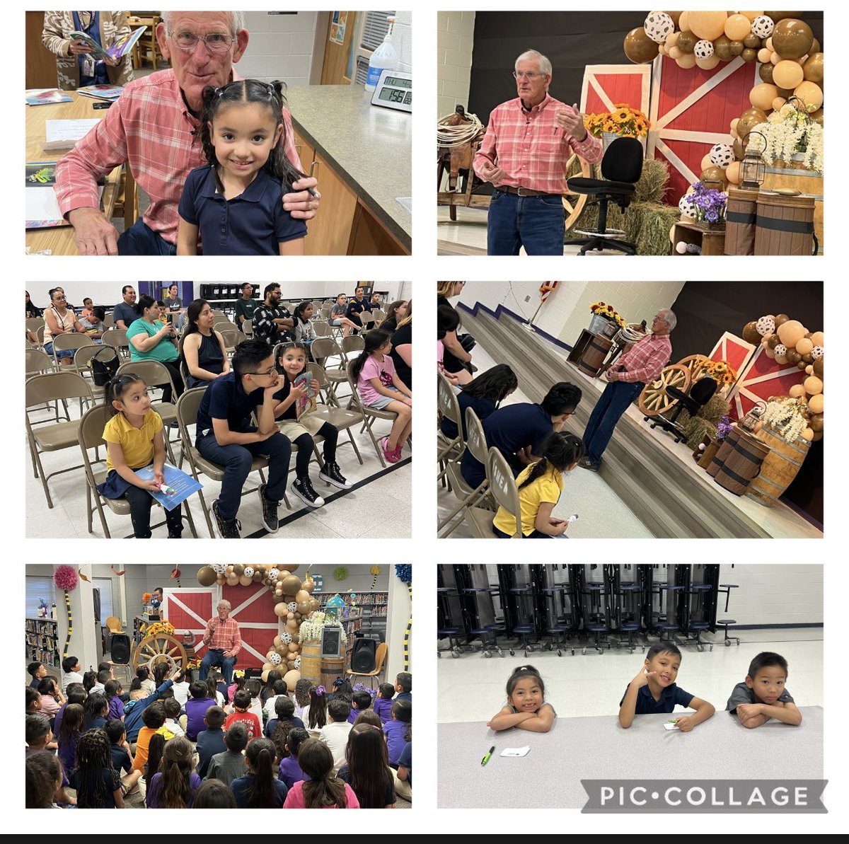 msantana_SEISD's tweet photo. Joe Hayes all day! What a treat! Crusaders truly enjoyed this amazing experience! Thank you Mr. Hayes! Your story telling abilities are out of this world! #TEAMSISD #PowerOfYet #OKES https://t.co/4YotfV6kyo