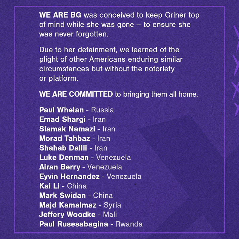 PhoenixMercury's tweet photo. Brittney Griner’s wrongful detention educated our organization, fan base and The Valley about the plight of hostages around the world and their families here at home.
While we can’t fix that on our own, we intend to be a part of the solution using the platform that we have.