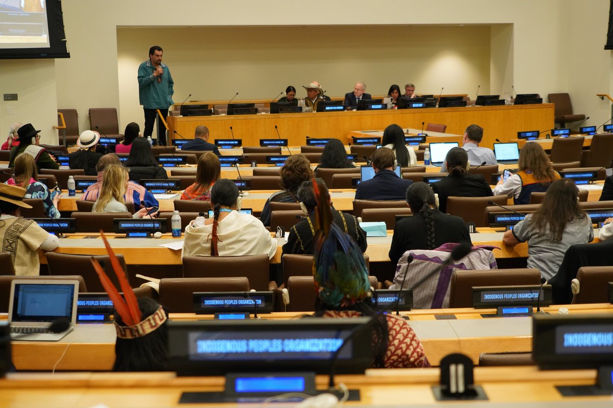 UN4Indigenous's tweet photo. It’s the last day of the #UNPFII –
Thank you to all of you who participated and raised your voices at the UN about #IndigenousPeoples' rights! Watch the closing ceremony here: 📺https://t.co/8VeHK9oBLy
💬 #WeAreIndigenous https://t.co/G5aoF2lzFz