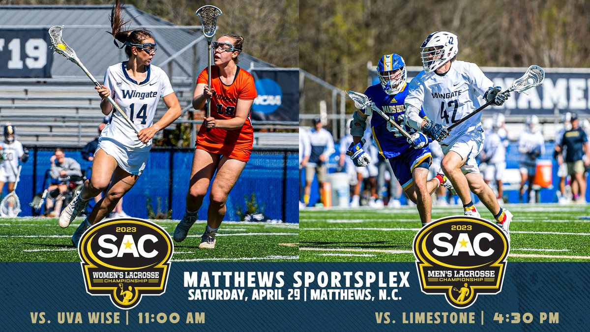 🚨 SCHEDULE UPDATE 🚨 Due to weather, the Men's & Women's Lacrosse SAC semis have been moved to Saturday! Women face UVA Wise at 11 AM; Men take on Limestone at 4:30 PM - All games in Matthews! Title games Monday at 1 & 4 Story | bit.ly/40JoJLu