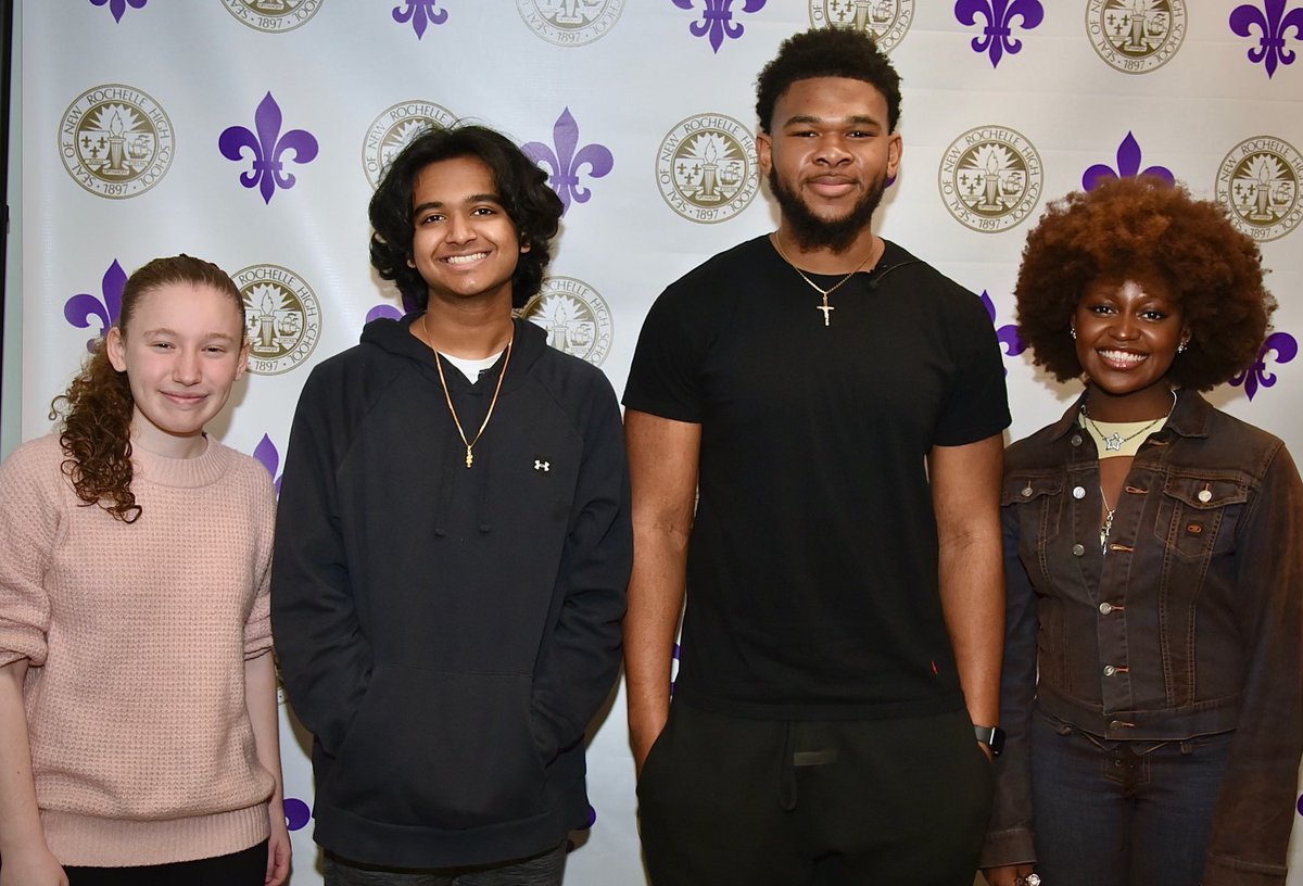 nredfund's tweet photo. Meet your NRHS Award Winning Students!
Ashley Dallos-David A. Garfinkel Citizenship Award 
Advait Pavuluri-Technology Award
Nze Nwabara-Eric Tutera Sports Leadership Award
And Sasha Hill-Arts and Culture Award  — Help us honor them at next week’s gala! https://t.co/b66oFcTZdh https://t.co/6WLj6LlmZE