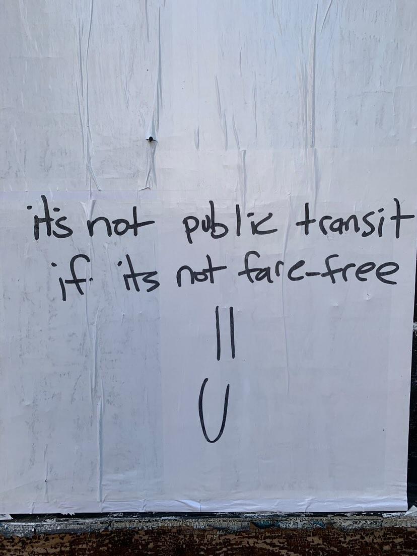 GraffitiRadical's tweet image. "It's not public transit if it's not fare-free"
Spotted in Downtown Toronto, Ontario