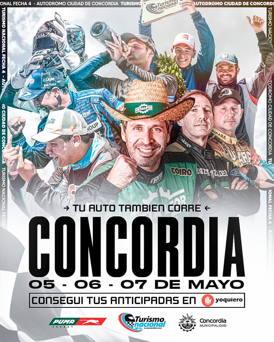 AutodromoConco1's tweet photo. ¡Se viene el #TNenConcordia! 📷
Parque Autódromo Ciudad de Concordia - Sitio Oficial
📷 Desde hoy, podrás adquirir tus pases anticipados ingresando a https://t.co/5VkIIapdSV 📷
📷 Generales: $ 2000.-
📷 Boxes: $ 6000.-
#TurismoNacional https://t.co/xvtRrWUpXO