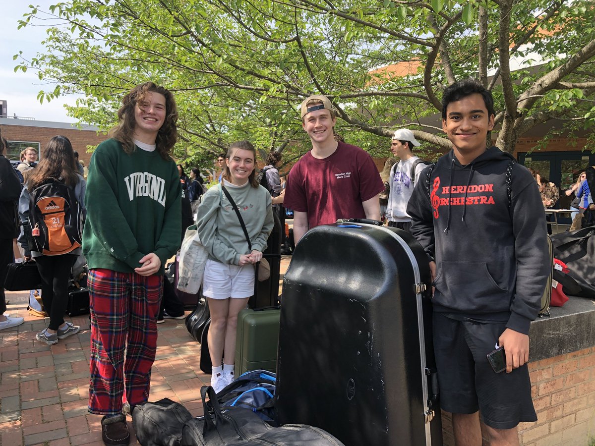 Herndon High School All-Virginia musicians! We are ready!!! ❤️🖤🎶