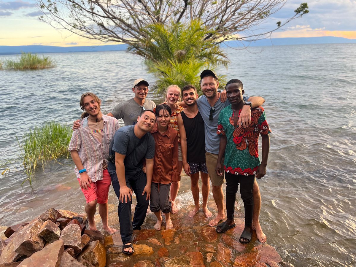 Getting our feet wet at Lake Tanganyika once again