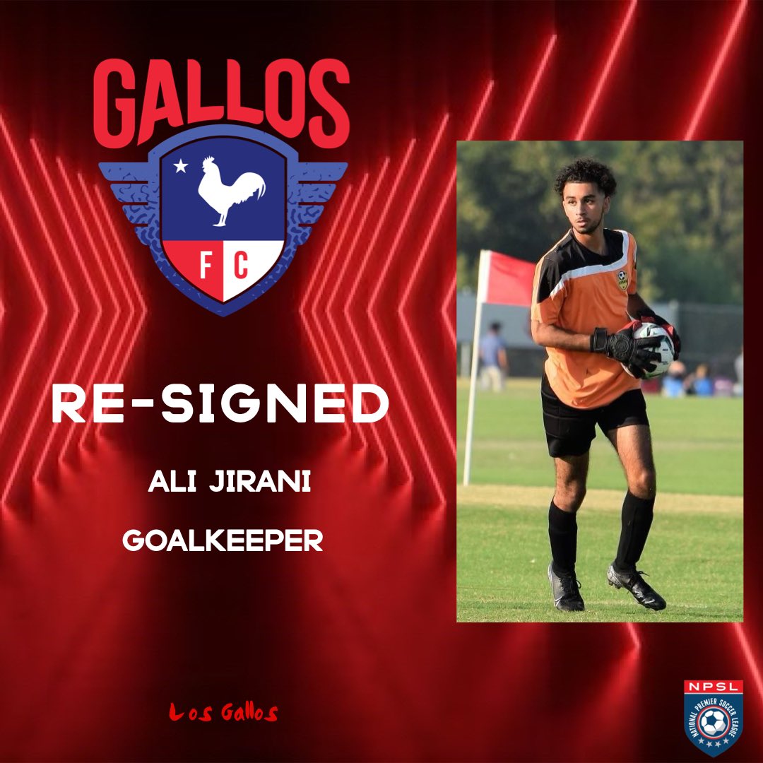 gallosfctx's tweet photo. Welcome back!

🐔 Ali Jirani 
🇺🇸 Wylie,TX
📍 Goalkeeper
⚽️ Irving FC (Gallos FC)
🏃‍♂️@Jirani1Ali 

#VamosGallos⚽️🐓 https://t.co/VRg4lODPTd