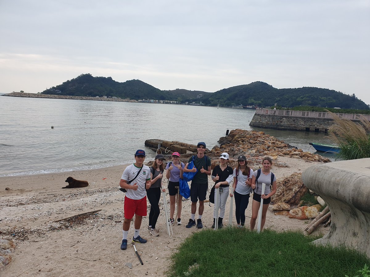 Year 12 Geographers on their overnight residential fieldtrip to Tai O Fishing Village, Hong Kong. How does biodiversity and pollution differ with distance from Tai O? Accompanied by Mr. Peake and Ms. Pickard. School>Speedboat>Beaches>Hiking>HeitageHotel>Examinationprep>Hometime.