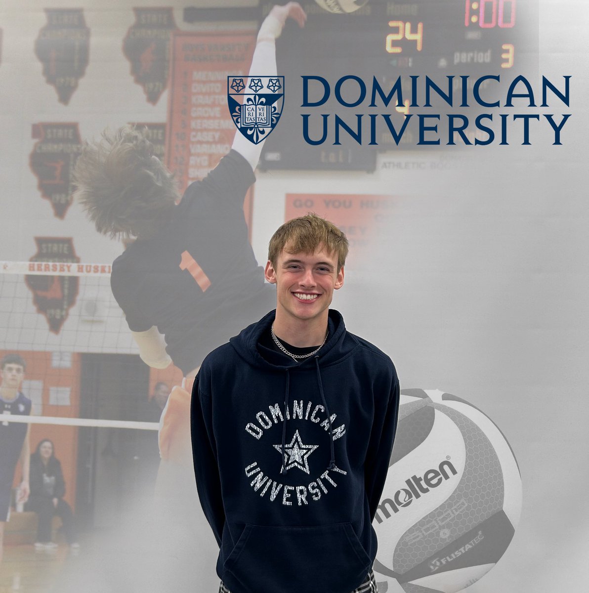 Richie101737's tweet photo. I am very excited to announce my commitment to Dominican University to continue my academic and athletic career! I’d like to thank my coaches, teammates, and family for everything and GO STARS⭐️ https://t.co/Xyy9JH07WH