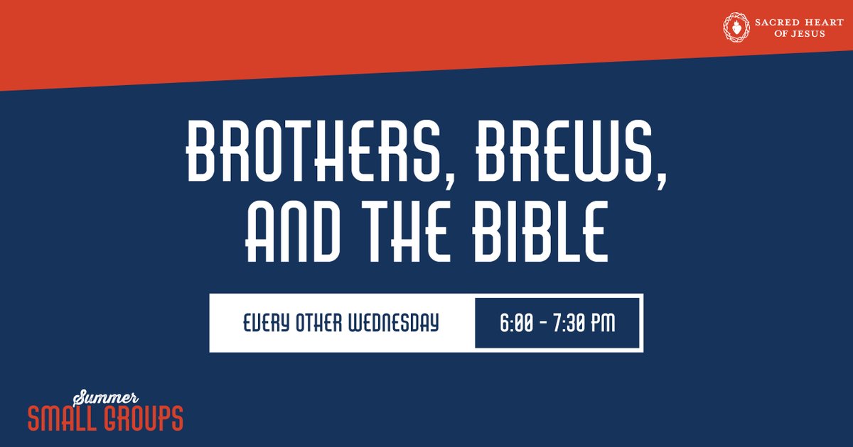 Men of all ages looking for fellowship this summer without heavy topics or homework. We will take a spirited look at Jesus through the lens of the Glorious Mysteries and have discussion.  Afterward, enjoy  camaraderie with your favorite brew.  

Rregistration opens on May 7!