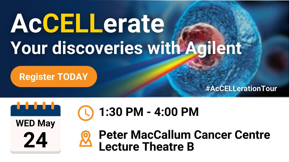 mscienceaustnz's tweet photo. Join our 1st stop of the @Agilent #AcCELLerationTour!

Hear from the experts in imaging, real-time cell analysis, flow cytometry and multi-mode detection. We will share how to gain new insights by combining these familiar techniques.

RSVP: https://t.co/hR2zjLY26a https://t.co/ODGEE4fNbR