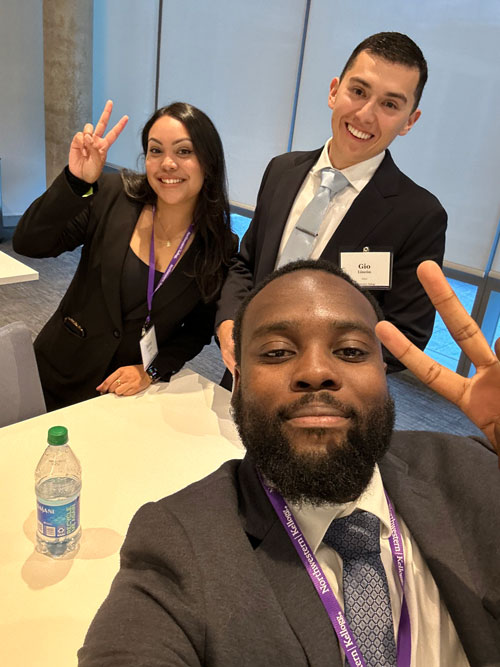 UCLAZimanCenter's tweet image. Congratulations to @uclaanderson MBA '23 candidates Jordan Ferguson, Gio Lincón &amp;amp; Betsy Linares on their 2nd place victory in Northwestern University’s @KelloggSchool Real Estate Venture Competition!  #GoBruins #WhyAnderson