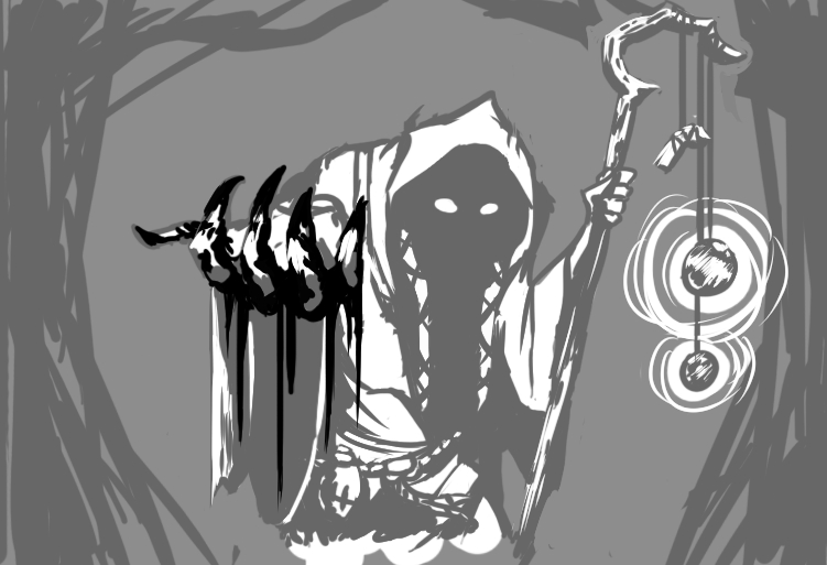 NeverToReturnCG's tweet photo. Here, she is a goddess. And you will be bowed before her.

#nevertoreturngame #monsterdesign #witch #hermit #cardgame #indiedev #indiegame #gameart https://t.co/JRylONtOP2