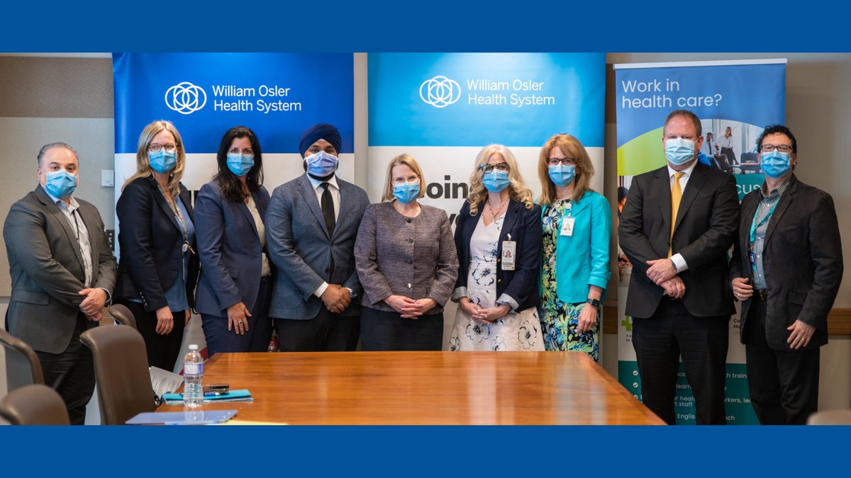 Today, we welcomed <a href="/SylviaJonesMPP/">Sylvia Jones</a>, <a href="/hardeepgrewal_/">Hardeep Grewal</a> and <a href="/CMHAOntario/">CMHA Ontario</a> to Brampton Civic to discuss Your Health Space, a mental health resource designed to support health care workers and promote workplace wellness.

We also toured a number of different areas, including a respite
