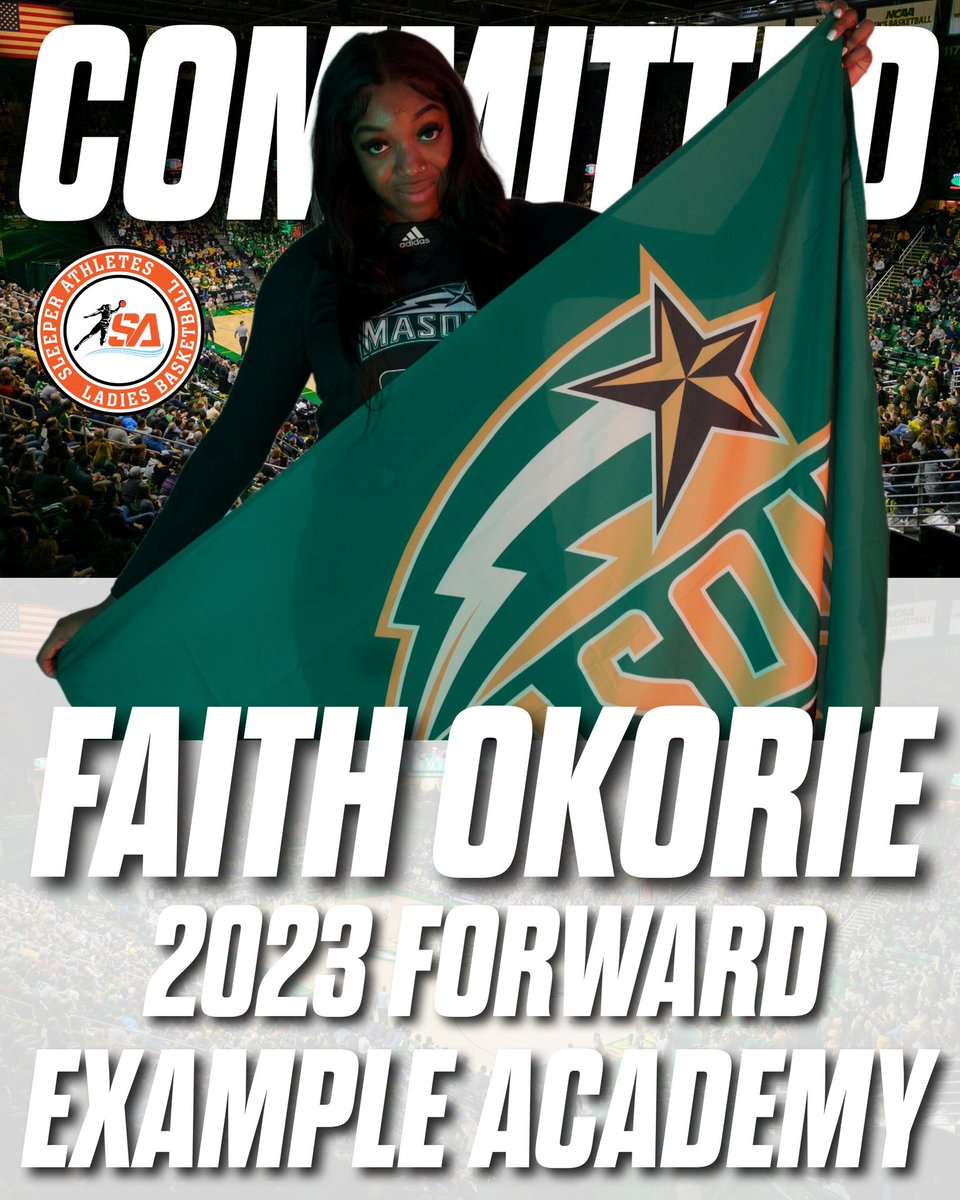 SAthletesLBB's tweet photo. #ExampleAcademy (IL) 2023 F Faith Okorie (@FaithHoopss) commits to #GeorgeMason #Patriots
My favorite player from the @InsiderExposure Thanksgiving Classic
Congrats young lady! #GottaHaveFaith🙏🏾
@CoachVBL @CoachMcCabe03 @AllDay_CoachW @_CoachMichi @MasonWBB https://t.co/DcyYhFTmwY