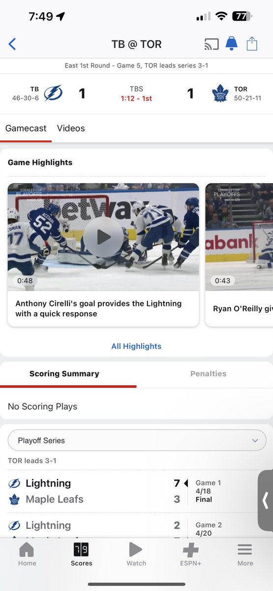 ParlayPanda3's tweet image. Wow. Really killing it tonight @espn 

Thank you very much for being completely useless. POS app. 

@FDSportsbook @DKSportsbook get your own independent app to watch stats. I gamble too much to not be able to track, ESPN is dog shit. 

#StanleyCupPlayoff #ESPNsucks #StatsHelp