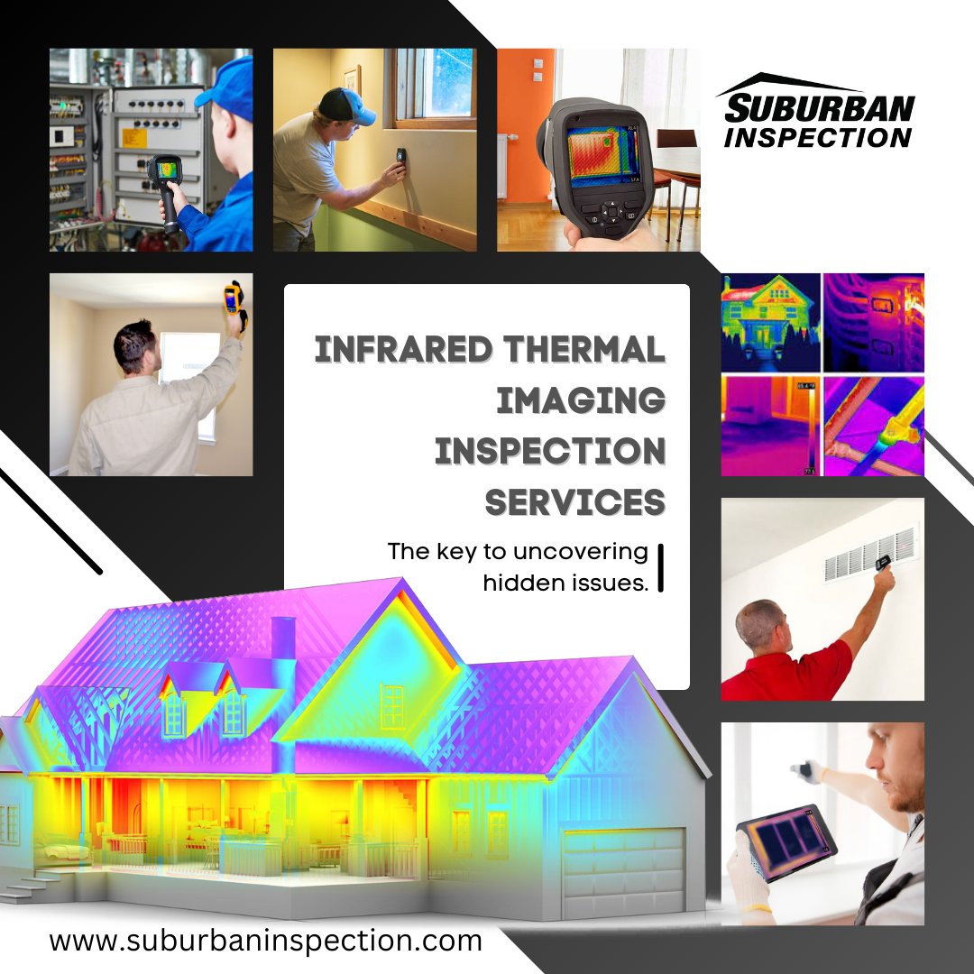 SuburbanInspect's tweet image. 🔍🌡️💻🏠 #InfraredInspection is a powerful tool we use to detect hidden issues in your home. Our advanced technology can pinpoint areas of moisture, insulation problems, electrical faults and more!