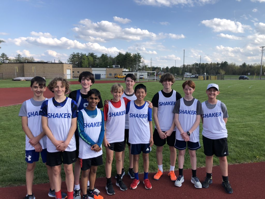 Every single Shaker 1500m runner today ran a PR! 🔥 🦬 Isaac Deyoe and Connor Higgins leading the boys running 4:51 and 4:59 respectively. Emma Stone (not pictured) led the girls with an impressive 5:34. 🤯 Sprint updates coming soon!