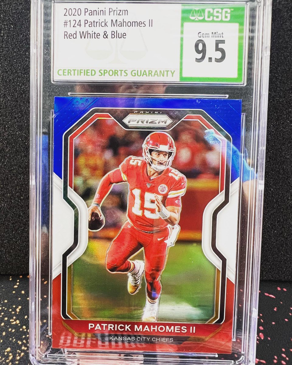 EliteCardsWa's tweet image. 2020 Prizm #124 Patrick Mahomes Red White Blue #kansascity #patrickmahomes #patrickmahomescards #cheifs #elitecardswa  #sportscardsforsale #rarecards #gradedcards #autocards #rarecardsforsale #sportscards #tradingcards #NBA #NFL #MLB
ebay.com/usr/elitecards…