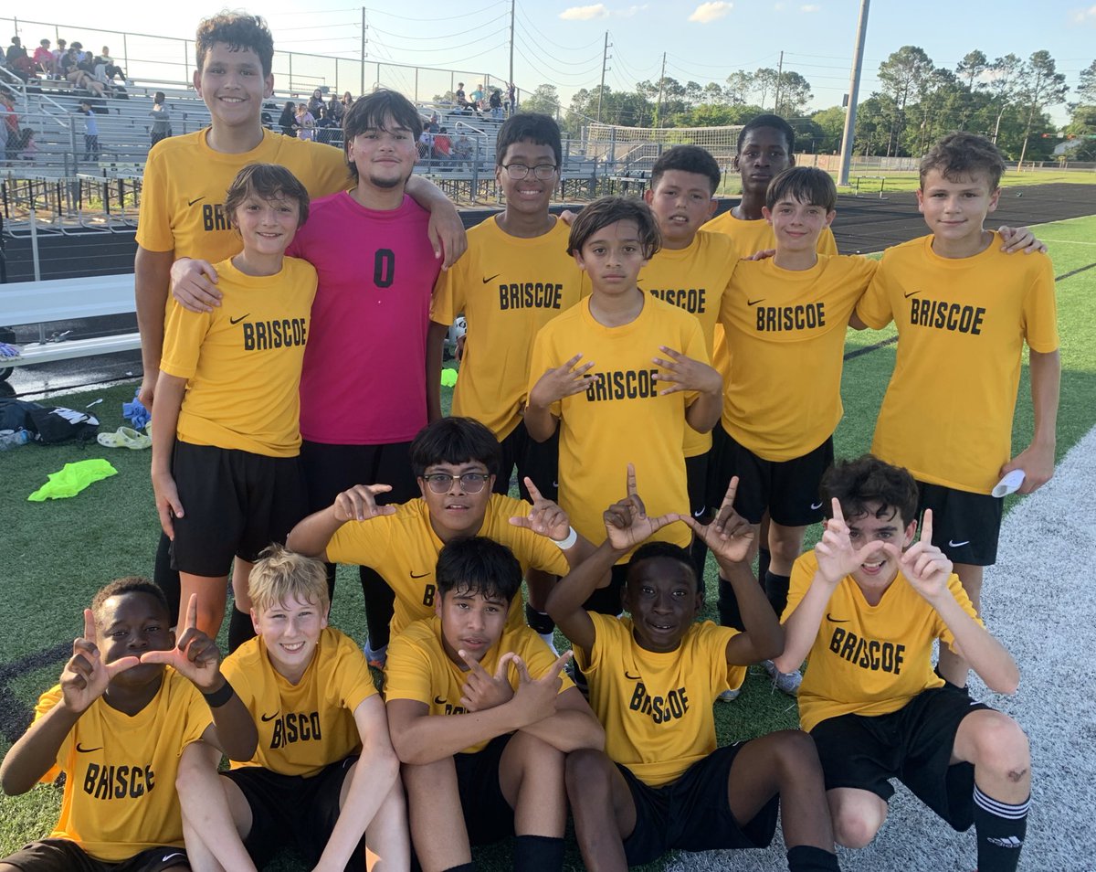 BJHAthletics's tweet photo. The @briscoe_eagles boys soccer team leads at half time 6-0.  #PTN @FosterSoccerMen @lcisdathletics @fbheraldsports @FBHeraldNick @FHSABC_TX @AthleticsFoster https://t.co/efHhp8q1V7