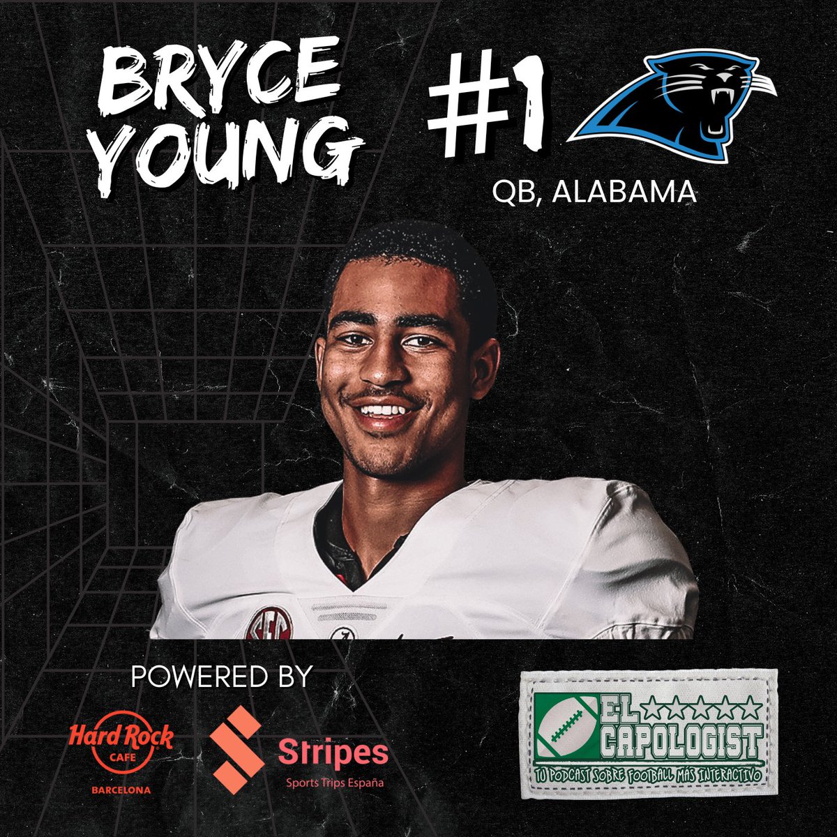 ElCapologist's tweet photo. ¡Se confirma lo esperado!

🔵Con el pick #1 del DRAFT 2023, los Carolina Panthers eligen a:

𝗕𝗥𝗬𝗖𝗘 𝗬𝗢𝗨𝗡𝗚
𝗤𝗕, 𝗔𝗟𝗔𝗕𝗔𝗠𝗔

#KeepPounding
#NFLDraftESP
#NFLDraft2023 https://t.co/54bYv4MtBf