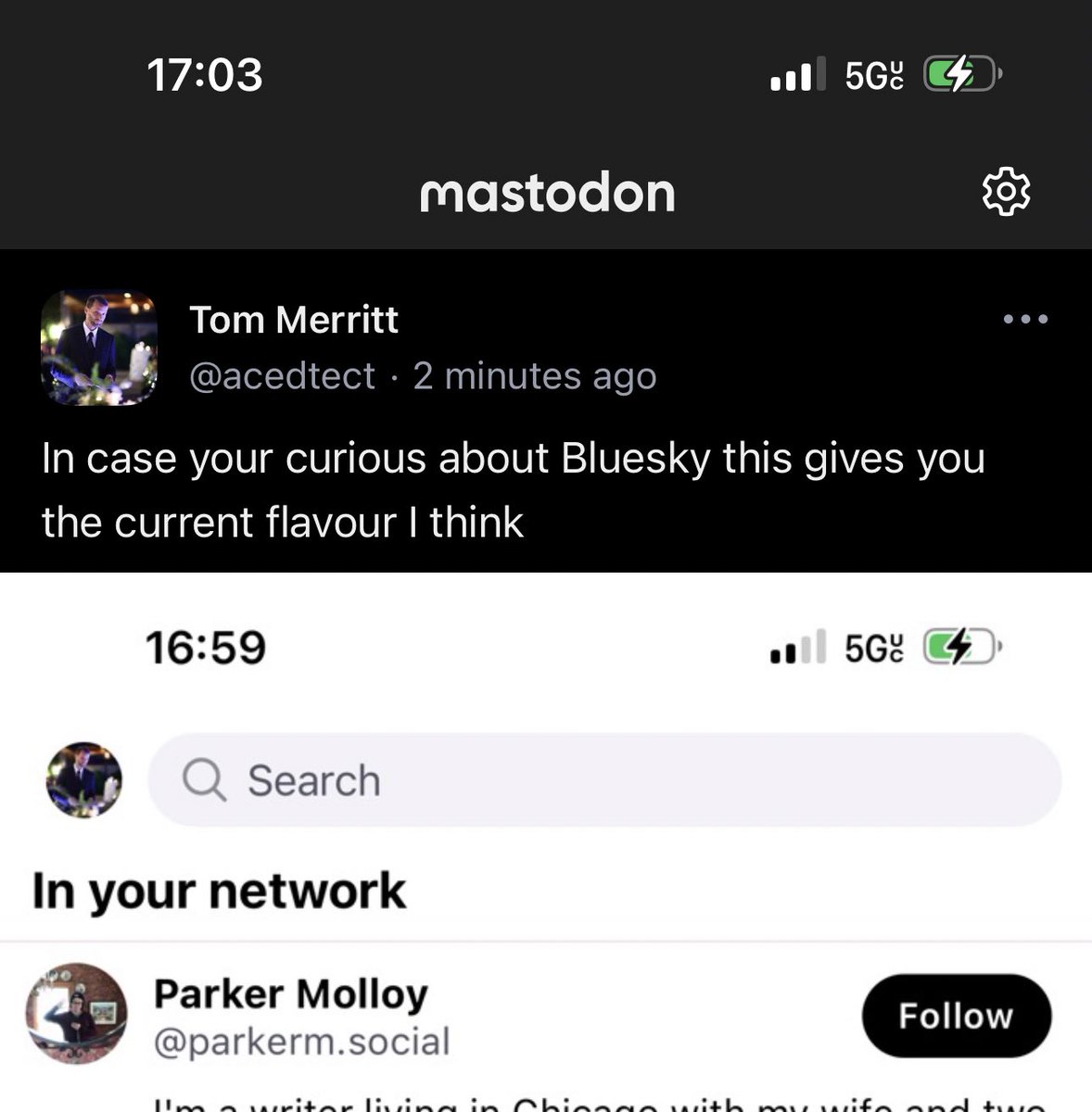I’d you’re wondering what Mastodon is, it’s where I tell people what Bluesky is.