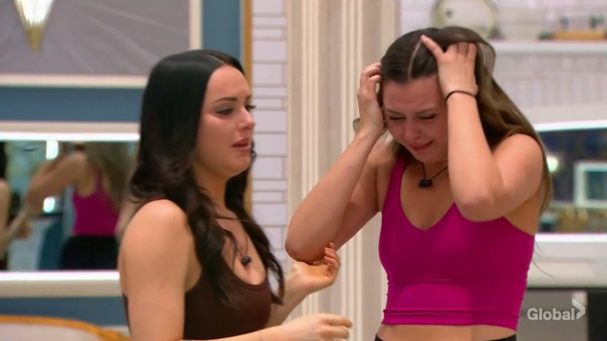 AlfieS12's tweet photo. Absolutely obsessed with the DRAMATICS. Someone needs to flash back to them asking why everyone was crying after Jonathan got nominated. #BBCAN11 https://t.co/CQSwy6UdDF