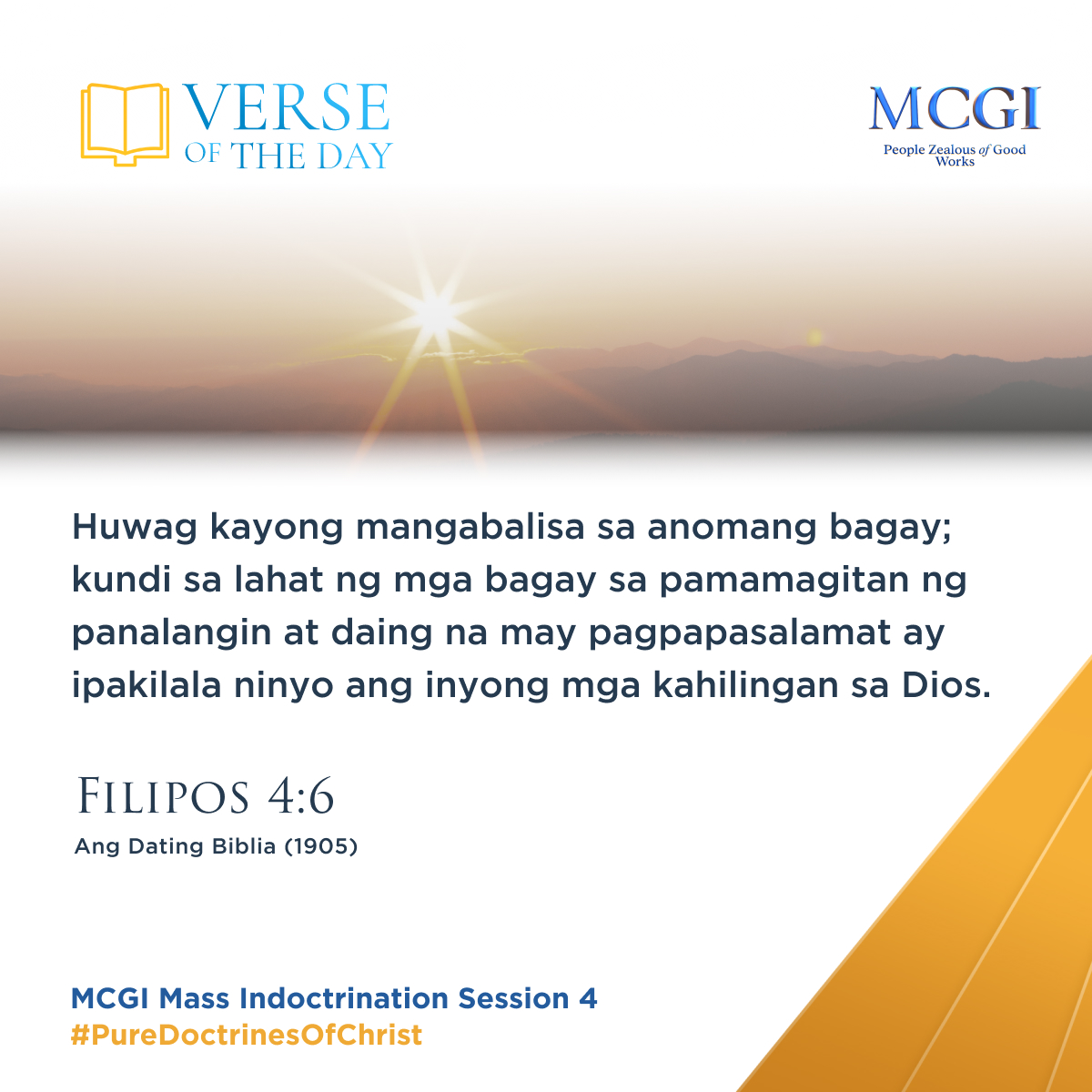 AngDatingDaanTV's tweet photo. Be careful for nothing; but in every thing by prayer and supplication with thanksgiving let your requests be made known unto God.

(Phil. 4:6, KJV)

Are Your Prayers Heard
#PureDoctrinesOfChrist https://t.co/I3Nw4fKv8e