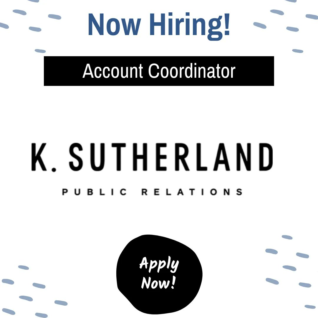 Local #JobOpportunities!

<a href="/KSutherlandPR/">K. Sutherland PR</a> is hiring for an Account Coodinator! &amp; <a href="/SierraNevCorp/">Sierra Nevada Corporation</a> is hiring for a Sr. Communications Manager! 

Click the link in their bios to apply!