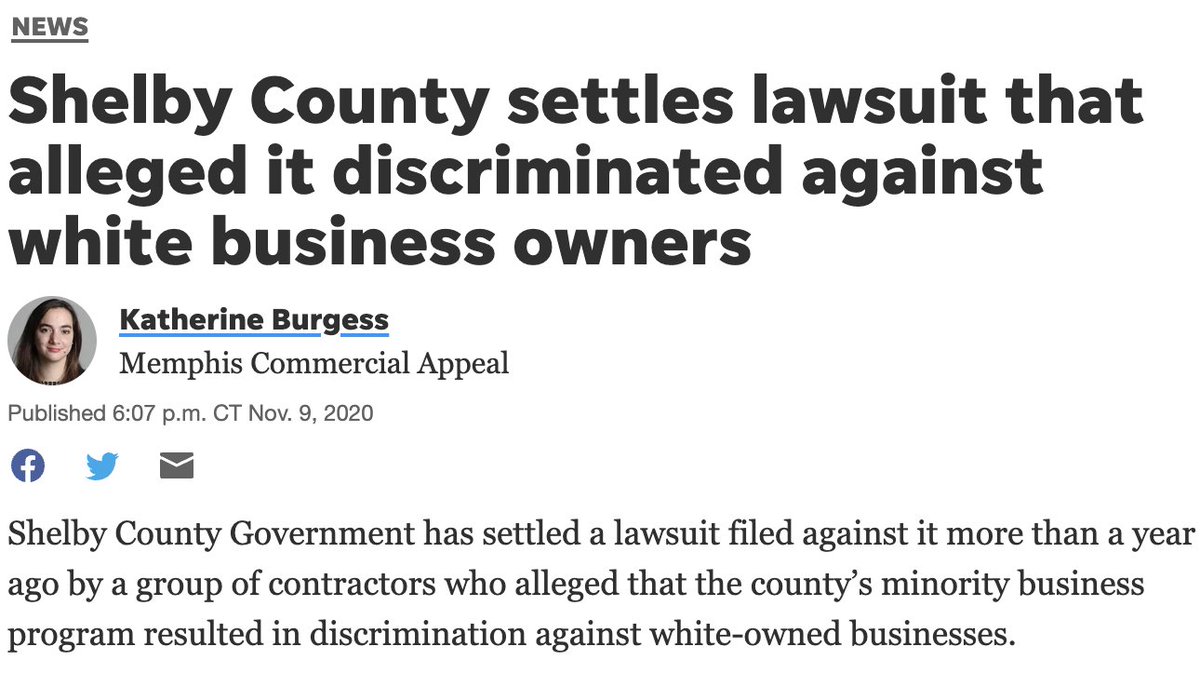 wendi_c_thomas's tweet image. Black businesses were getting crumbs and these contractors did not want Black businesses to get anything. Nothing. Not a damn thing. 

The county settled the lawsuit.