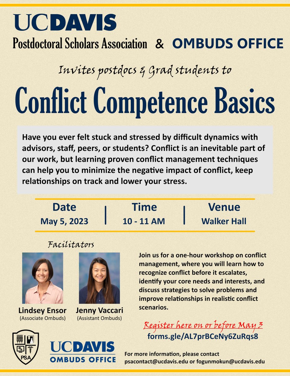 UC Davis Postdoctoral Scholars Association (PSA) tweet media