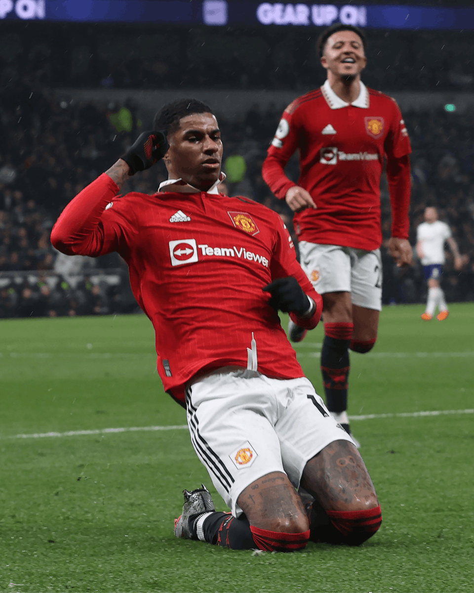 premierleague's tweet photo. Marcus Rashford’s goal and assist in #TOTMUN took his tally to 21 for goal involvements in the #PL this season (16 goals, 5 assists) 🎯

The @ManUtd forward has only once recorded more (2019/20 - 24) https://t.co/fIlDj2PQ8V